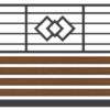 "MOF 1 F/G" PREMIUM Zaunfeld / Zaunelement + Pfosten Gartenzaun Metallzaun auf Maß hochwertig langlebig modern horizontal Metall Stahl - Image 5