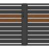 "Malachit 100/P-20" PREMIUM Doppelflügeltor 2m - 6m manuell / elektrisch auf Maß Doppeltor Hoftor Einfahrtstor Drehtor Zweiflügeltor modern horizontal Sichtschutz - Image 3