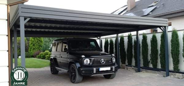 Carport ohne Abstellraum Schuppen 300 x 600 cm / 3x6 m Carport Metall Stahl-Carport Fahrradgarage Einzel-Carport Doppel-Carport freistehend Stahl feuerverzinkt Garagen Stahlcarport Terrassen-Überdachung Unterstand Metallgarage nach Maß