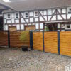 "Malachit 120/P-20" PREMIUM Zaunfeld / Zaunelement + Pfosten Gartenzaun Metallzaun auf Maß auf Maß hochwertig langlebig modern horizontal Metall Stahl Sichtschutz feuerverzinkt pulverbeschichtet Holz Holzoptik Holzdesign - Image 17