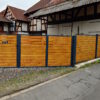 "Malachit 120/P-20" PREMIUM Zaunfeld / Zaunelement + Pfosten Gartenzaun Metallzaun auf Maß auf Maß hochwertig langlebig modern horizontal Metall Stahl Sichtschutz feuerverzinkt pulverbeschichtet Holz Holzoptik Holzdesign - Image 18