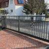 Lagerabverkauf PREMIUM Zaunfeld "Jaspis" 100x216 cm (HxB) in Anthrazit mit Eisenglimmer DB 703 Zaunelement modern günstig Metallzaun Gartenzaun feuerverzinkt - Image 17