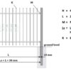 "Agat gewölbt" PREMIUM Zaunfeld / Zaunelement + Pfosten Gartenzaun Metallzaun auf Maß klassisch schlicht günstig hochwertig langlebig Metall Stahl Schmuckzaun Zierzaun Zierspitzen - Image 3