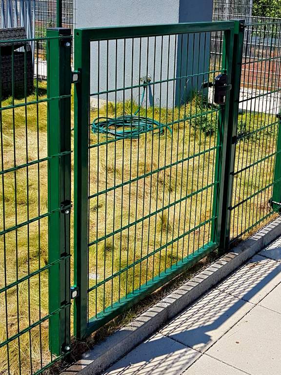 "Köln" Schiebetor freitragend 3m / 3,5m / 4m / 4,5m Doppelstabmatte 8/6/8 schwere Ausführung manuell / elektrisch Stahl feuerverzinkt pulverbeschichtet Einfahrtstor Hoftor Doppel-Stabmatte günstig - Image 11