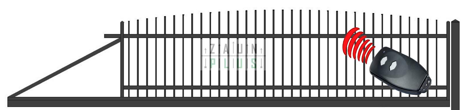 "Agat gewölbt" PREMIUM Schiebetor freitragend 2m - 6m manuell / elektrisch Hoftor Einfahrtstor auf Maß vertikal klassisch schlicht hochwertig Metall Stahl feuerverzinkt pulverbeschichtet Schmuckzaun Zierzaun Zierspitzen günstig - Image 3