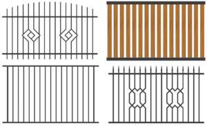 Vertikale Zaunfelder