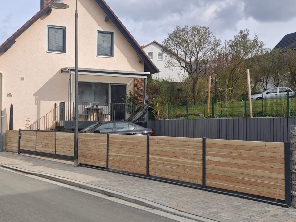 "Special" PREMIUM Gartentor / Pforte Rahmen ohne Füllung - zum selbst beplanken / selbst gestalten mit Holz / WPC / Blech - inkl. Pfosten hochwertig Metall Stahl feuerverzinkt pulverbeschichtet Drehtor Flügeltor Metallrahmen Torrahmen Gartenpforte Zauntür Schmucktor Hoftor Metalltor auf Maß ohne Holzfüllung Selbstbeplankung mit Holz verkleiden Durchgangstür - Image 19
