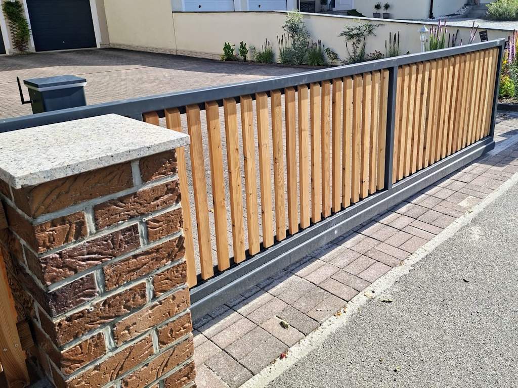 "Special" PREMIUM Gartentor / Pforte Rahmen ohne Füllung - zum selbst beplanken / selbst gestalten mit Holz / WPC / Blech - inkl. Pfosten hochwertig Metall Stahl verzinkt feuerverzinkt pulverbeschichtet Drehtor Flügeltor Metallrahmen Torrahmen Gartenpforte Zauntür Schmucktor Hoftor Metalltor auf Maß ohne Holzfüllung Selbstbeplankung mit Holz verkleiden Durchgangstür - Image 24