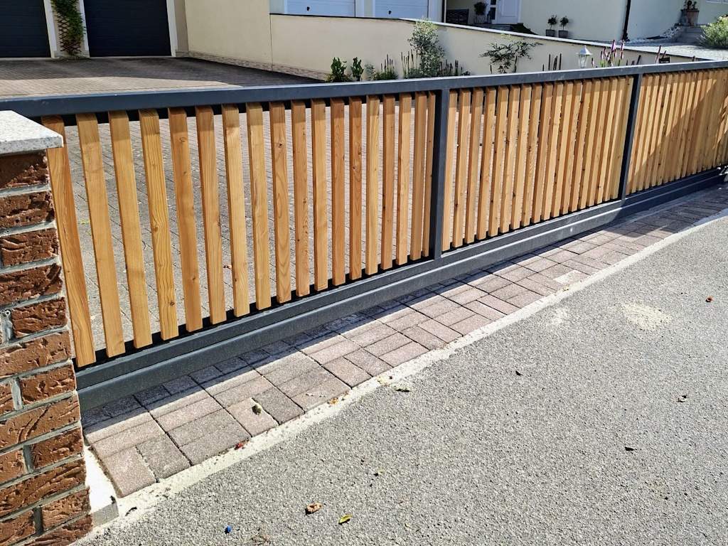 "Special" PREMIUM Gartentor / Pforte Rahmen ohne Füllung - zum selbst beplanken / selbst gestalten mit Holz / WPC / Blech - inkl. Pfosten hochwertig Metall Stahl verzinkt feuerverzinkt pulverbeschichtet Drehtor Flügeltor Metallrahmen Torrahmen Gartenpforte Zauntür Schmucktor Hoftor Metalltor auf Maß ohne Holzfüllung Selbstbeplankung mit Holz verkleiden Durchgangstür - Image 23