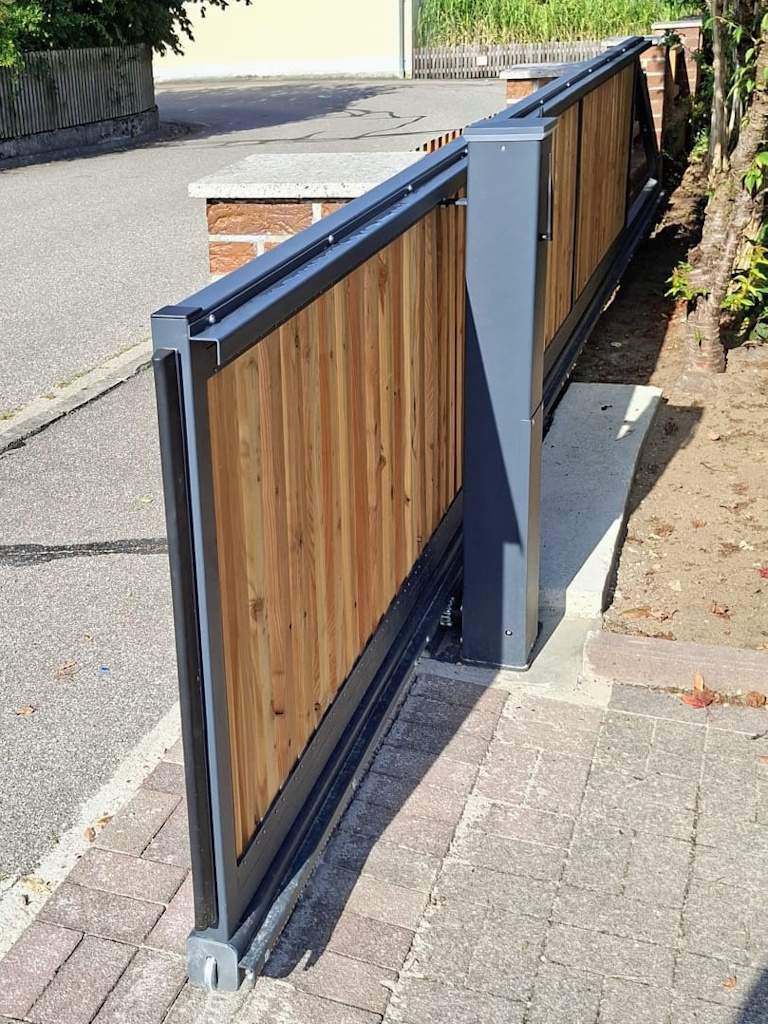 "Special" PREMIUM Gartentor / Pforte Rahmen ohne Füllung - zum selbst beplanken / selbst gestalten mit Holz / WPC / Blech - inkl. Pfosten hochwertig Metall Stahl verzinkt feuerverzinkt pulverbeschichtet Drehtor Flügeltor Metallrahmen Torrahmen Gartenpforte Zauntür Schmucktor Hoftor Metalltor auf Maß ohne Holzfüllung Selbstbeplankung mit Holz verkleiden Durchgangstür - Image 25